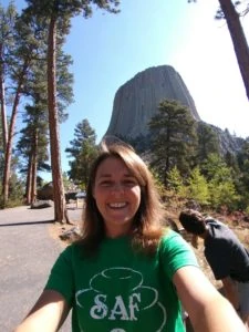 Kayla Cox at Devil's Tower